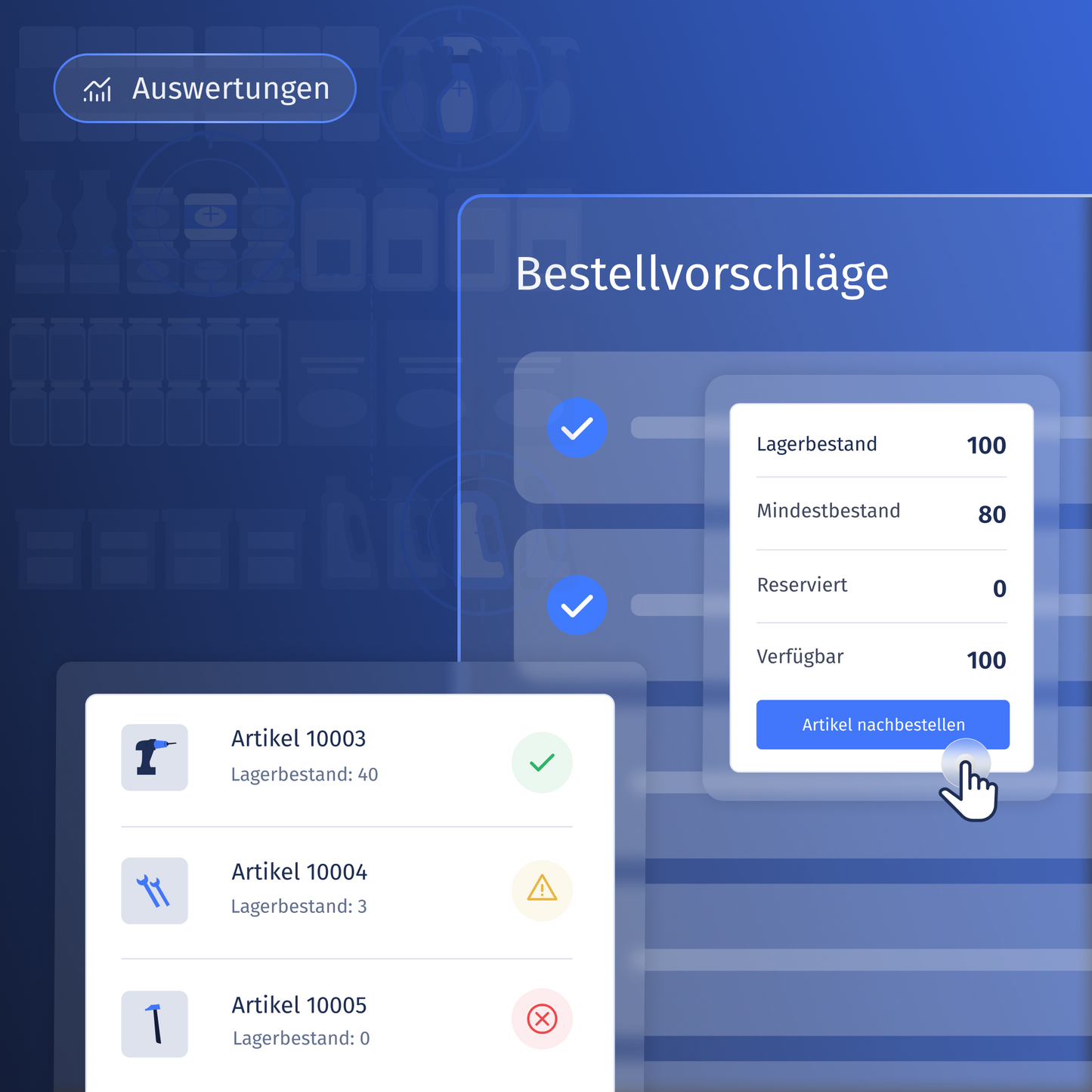 Auswertung "Bestellvorschläge"