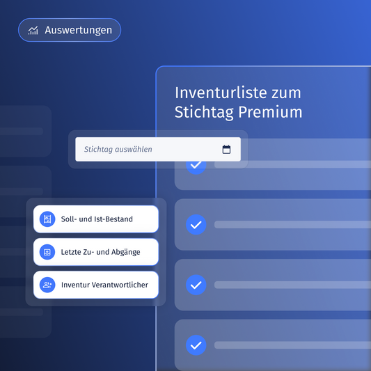 Auswertung "Inventurliste zum Stichtag Premium"